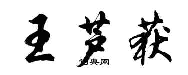 胡問遂王蘆獲行書個性簽名怎么寫