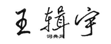駱恆光王輯宇行書個性簽名怎么寫