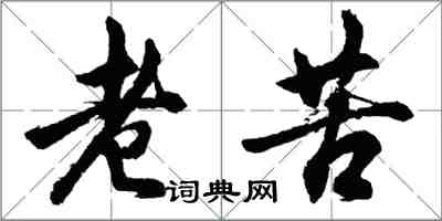 胡問遂老苦行書怎么寫