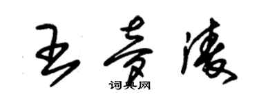 朱錫榮王夢凌草書個性簽名怎么寫