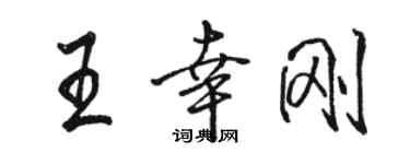 駱恆光王幸剛行書個性簽名怎么寫