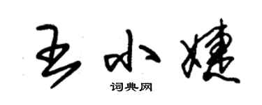 朱錫榮王小婕草書個性簽名怎么寫