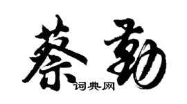 胡問遂蔡勤行書個性簽名怎么寫