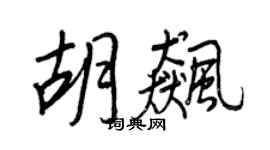 王正良胡飆行書個性簽名怎么寫