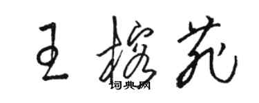 駱恆光王榕菲草書個性簽名怎么寫