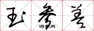 朱錫榮玉參差草書怎么寫