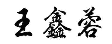 胡問遂王鑫蓉行書個性簽名怎么寫