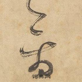 邊武千字文中禽的寫法