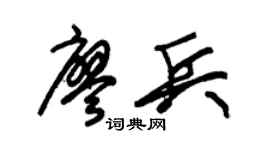 朱錫榮廖兵草書個性簽名怎么寫