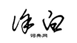 朱錫榮徐白草書個性簽名怎么寫