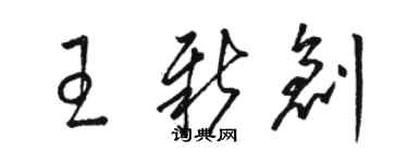 駱恆光王新創草書個性簽名怎么寫