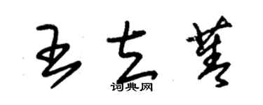 朱錫榮王立菁草書個性簽名怎么寫