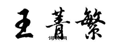 胡問遂王菁繁行書個性簽名怎么寫