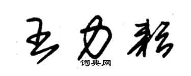 朱錫榮王力耘草書個性簽名怎么寫