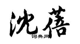 胡問遂沈蓓行書個性簽名怎么寫