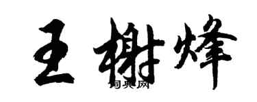 胡問遂王榭烽行書個性簽名怎么寫