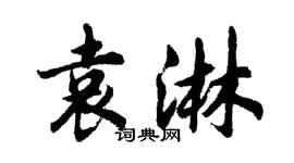 胡問遂袁淋行書個性簽名怎么寫