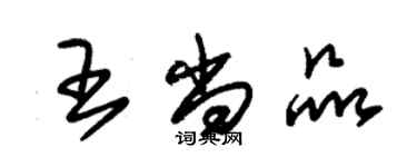 朱錫榮王尚品草書個性簽名怎么寫