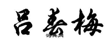 胡問遂呂春梅行書個性簽名怎么寫