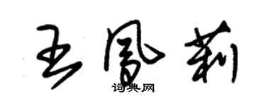 朱錫榮王鳳莉草書個性簽名怎么寫