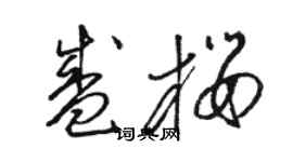 駱恆光盛櫻草書個性簽名怎么寫