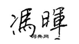 王正良馮暉行書個性簽名怎么寫