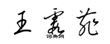 梁錦英王霞菲草書個性簽名怎么寫