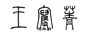 陳墨王宸菁篆書個性簽名怎么寫