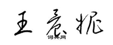 梁錦英王晨妮草書個性簽名怎么寫