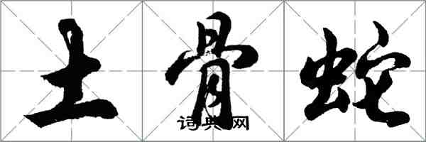 胡問遂土骨蛇行書怎么寫