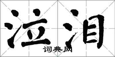 翁闓運泣淚楷書怎么寫