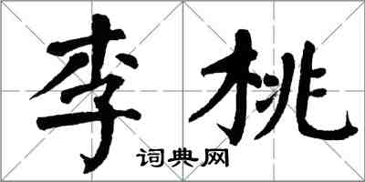 翁闓運李桃楷書怎么寫