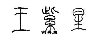陳墨王紫星篆書個性簽名怎么寫
