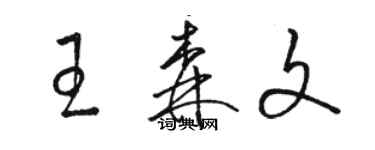 駱恆光王森文草書個性簽名怎么寫