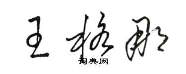 駱恆光王格那草書個性簽名怎么寫