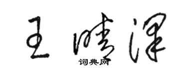 駱恆光王晴澤草書個性簽名怎么寫