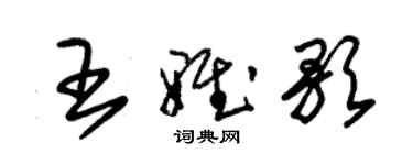 朱錫榮王雅歌草書個性簽名怎么寫