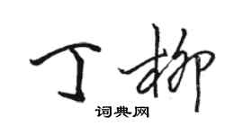 駱恆光丁柳行書個性簽名怎么寫