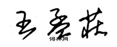 朱錫榮王孟莊草書個性簽名怎么寫