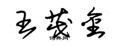 朱錫榮王茂金草書個性簽名怎么寫