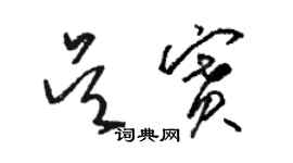 駱恆光吳賽草書個性簽名怎么寫