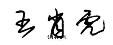 朱錫榮王肖虎草書個性簽名怎么寫