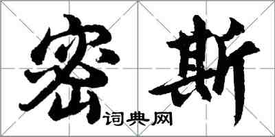 胡問遂密斯行書怎么寫