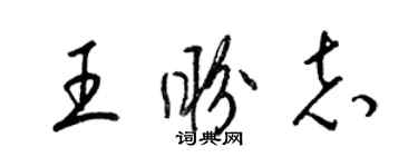 梁錦英王盼志草書個性簽名怎么寫