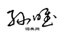 曾慶福孫唯草書個性簽名怎么寫