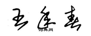 朱錫榮王年春草書個性簽名怎么寫