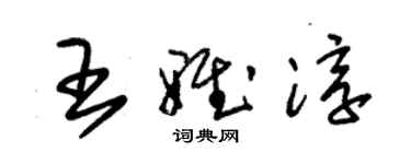 朱錫榮王雅淳草書個性簽名怎么寫