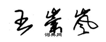 朱錫榮王崇嵐草書個性簽名怎么寫