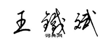 梁錦英王鐵斌草書個性簽名怎么寫