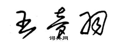 朱錫榮王夢羽草書個性簽名怎么寫